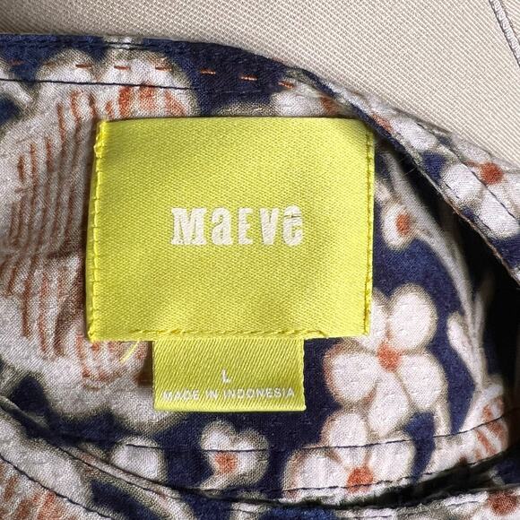 Anthropologie Maeve Orli Floral Print Blouse Size Large Ombré - Picture 10 of 14